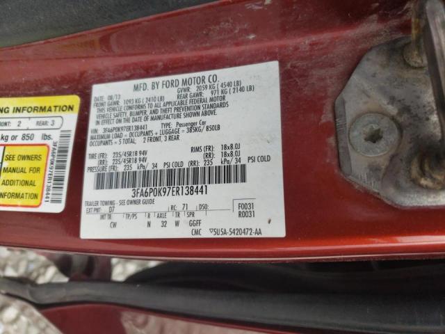 Photo 9 VIN: 3FA6P0K97ER138441 - FORD FUSION TIT 