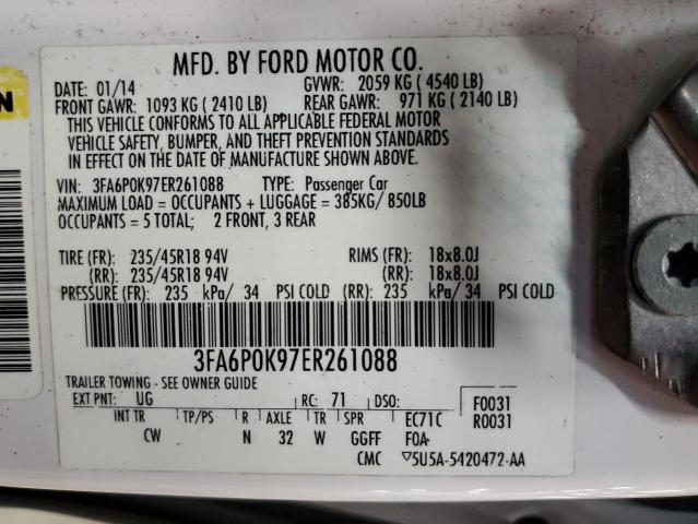 Photo 11 VIN: 3FA6P0K97ER261088 - FORD FUSION TIT 