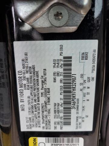 Photo 11 VIN: 3FA6P0K97HR329071 - FORD FUSION 