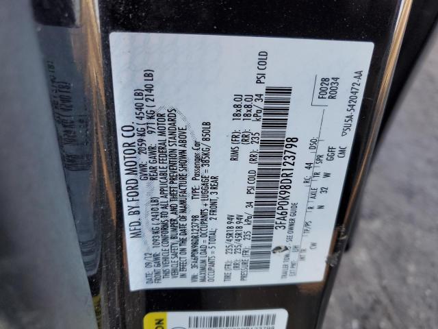 Photo 11 VIN: 3FA6P0K98DR123798 - FORD FUSION TIT 