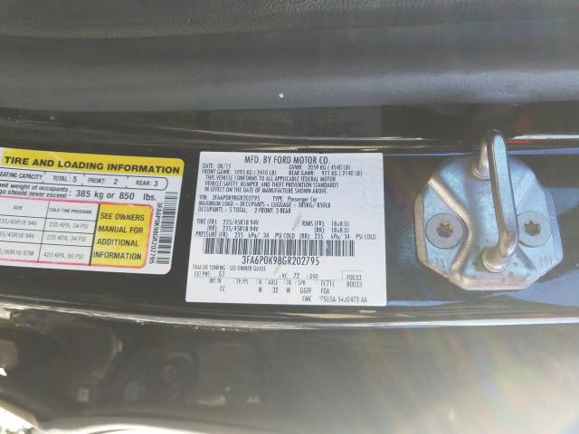 Photo 9 VIN: 3FA6P0K98GR202795 - FORD FUSION TIT 