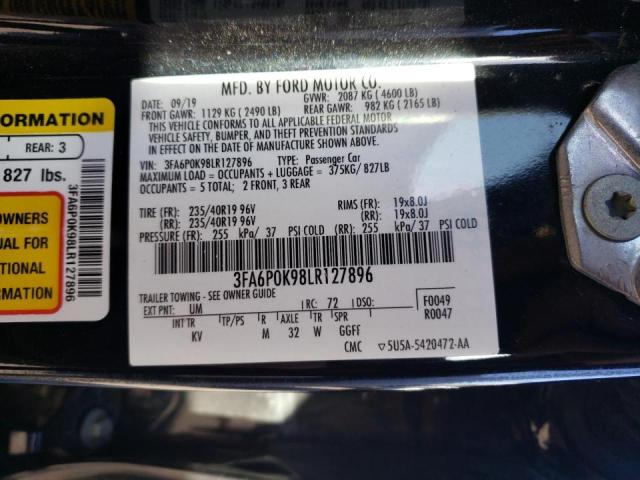 Photo 9 VIN: 3FA6P0K98LR127896 - FORD FUSION TIT 