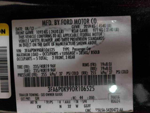 Photo 11 VIN: 3FA6P0K99DR106525 - FORD FUSION 