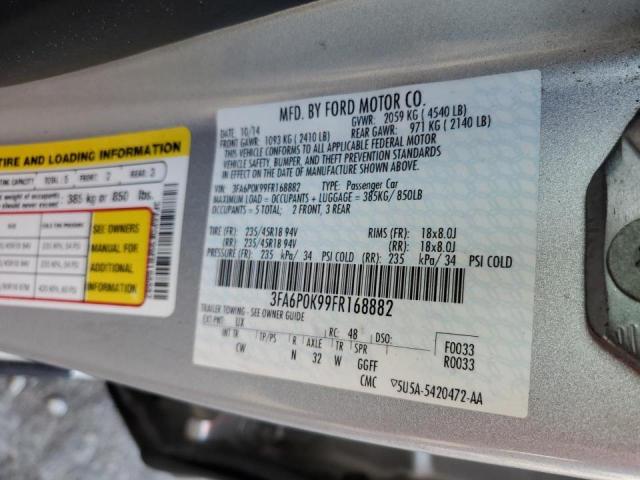 Photo 9 VIN: 3FA6P0K99FR168882 - FORD FUSION TIT 