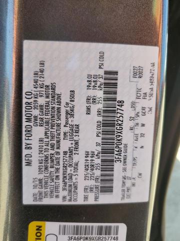 Photo 11 VIN: 3FA6P0K9XGR257748 - FORD FUSION TIT 