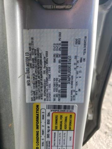 Photo 11 VIN: 3FA6P0LU0DR181651 - FORD FUSION SE 