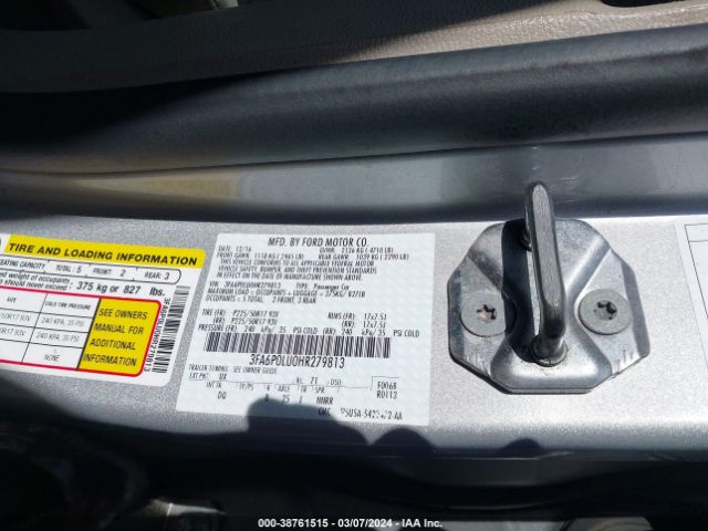 Photo 8 VIN: 3FA6P0LU0HR279813 - FORD FUSION 