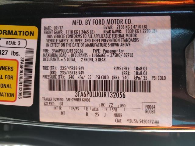 Photo 9 VIN: 3FA6P0LU0JR132056 - FORD FUSION SE 