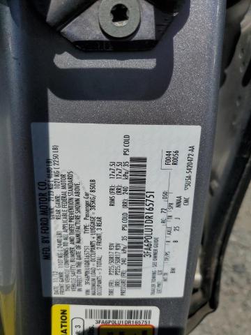 Photo 12 VIN: 3FA6P0LU1DR165751 - FORD FUSION 