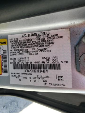 Photo 11 VIN: 3FA6P0LU2DR244071 - FORD FUSION 