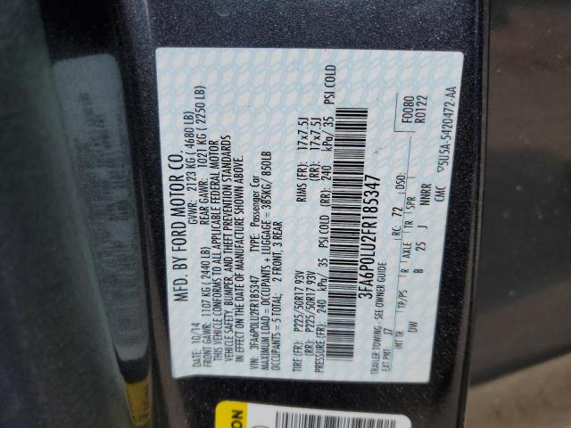 Photo 11 VIN: 3FA6P0LU2FR185347 - FORD FUSION 