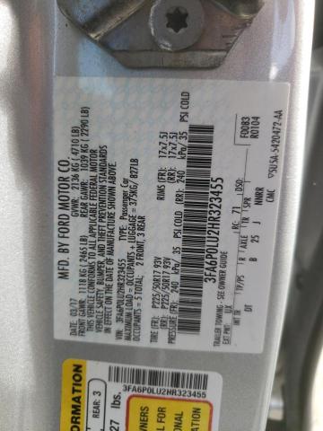 Photo 11 VIN: 3FA6P0LU2HR323455 - FORD FUSION SE 