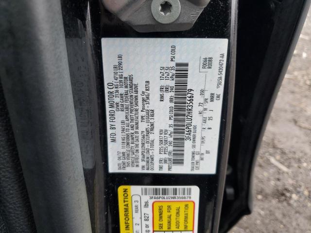 Photo 11 VIN: 3FA6P0LU2HR356679 - FORD FUSION 