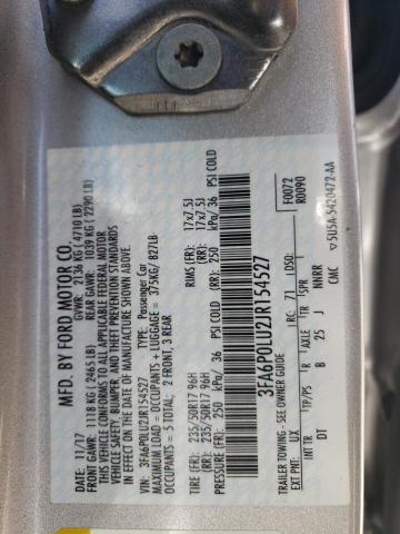 Photo 11 VIN: 3FA6P0LU2JR154527 - FORD FUSION SE 