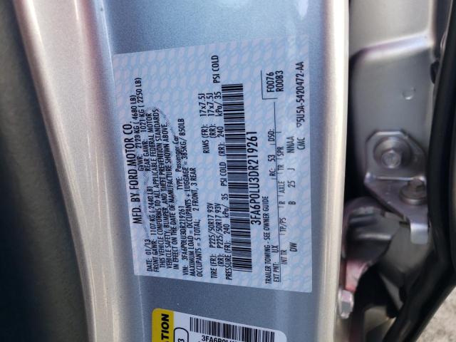 Photo 11 VIN: 3FA6P0LU3DR219261 - FORD FUSION SE 