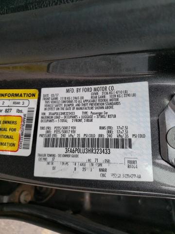 Photo 9 VIN: 3FA6P0LU3HR323433 - FORD FUSION SE 