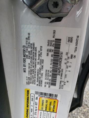 Photo 11 VIN: 3FA6P0LU4HR285761 - FORD FUSION 