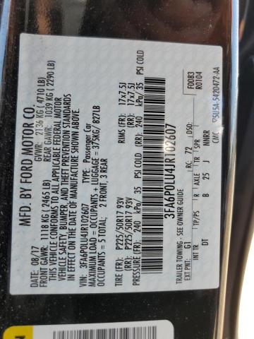 Photo 11 VIN: 3FA6P0LU4JR102607 - FORD FUSION SE 