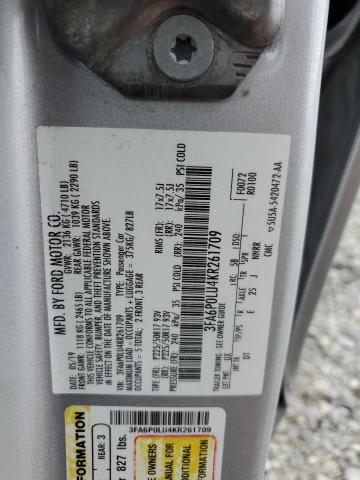 Photo 11 VIN: 3FA6P0LU4KR261709 - FORD FUSION HYBRID 