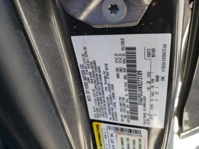 Photo 12 VIN: 3FA6P0LU4KR272189 - FORD FUSION 