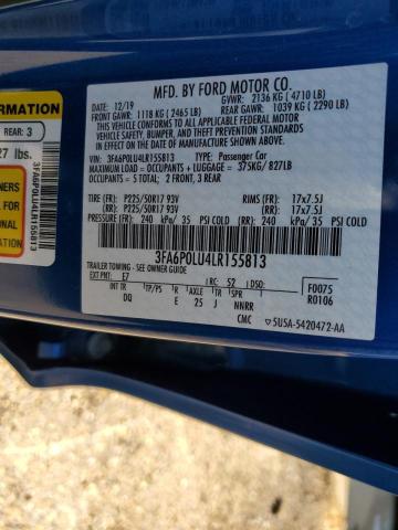 Photo 11 VIN: 3FA6P0LU4LR155813 - FORD FUSION SE 