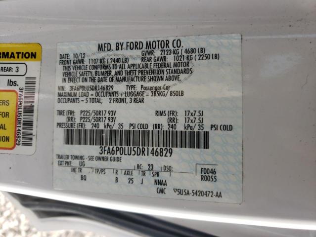 Photo 9 VIN: 3FA6P0LU5DR146829 - FORD FUSION SE 