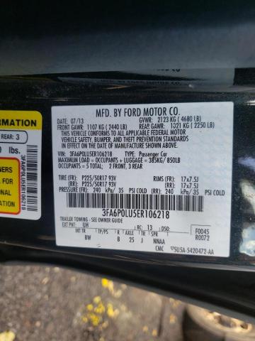 Photo 9 VIN: 3FA6P0LU5ER106218 - FORD FUSION SE 