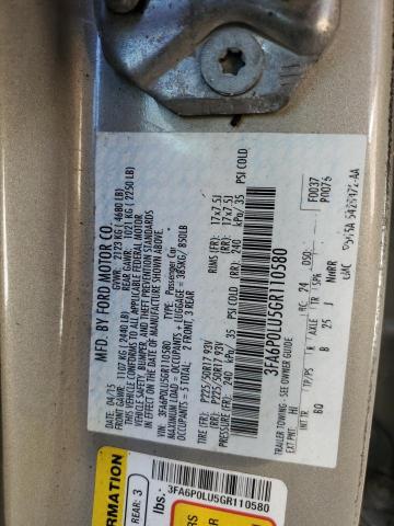 Photo 12 VIN: 3FA6P0LU5GR110580 - FORD FUSION SE 