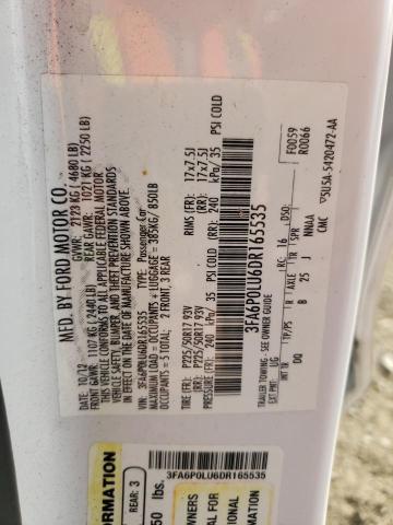 Photo 11 VIN: 3FA6P0LU6DR165535 - FORD FUSION 