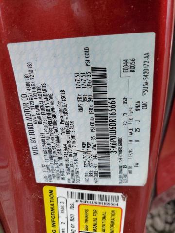 Photo 11 VIN: 3FA6P0LU6DR165664 - FORD FUSION 