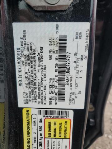 Photo 11 VIN: 3FA6P0LU6DR207217 - FORD FUSION 