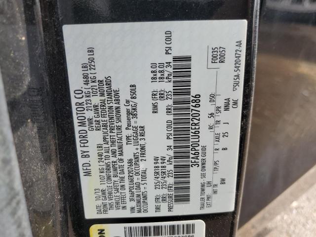 Photo 12 VIN: 3FA6P0LU6ER207686 - FORD FUSION SE 