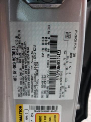 Photo 11 VIN: 3FA6P0LU6HR149423 - FORD FUSION 