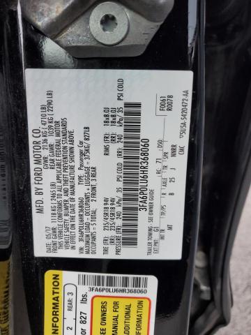 Photo 11 VIN: 3FA6P0LU6HR368060 - FORD FUSION 