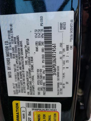 Photo 11 VIN: 3FA6P0LU6JR124561 - FORD FUSION 