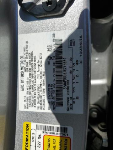 Photo 11 VIN: 3FA6P0LU6JR275674 - FORD FUSION SE 