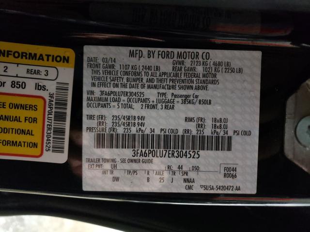 Photo 9 VIN: 3FA6P0LU7ER304525 - FORD FUSION SE 