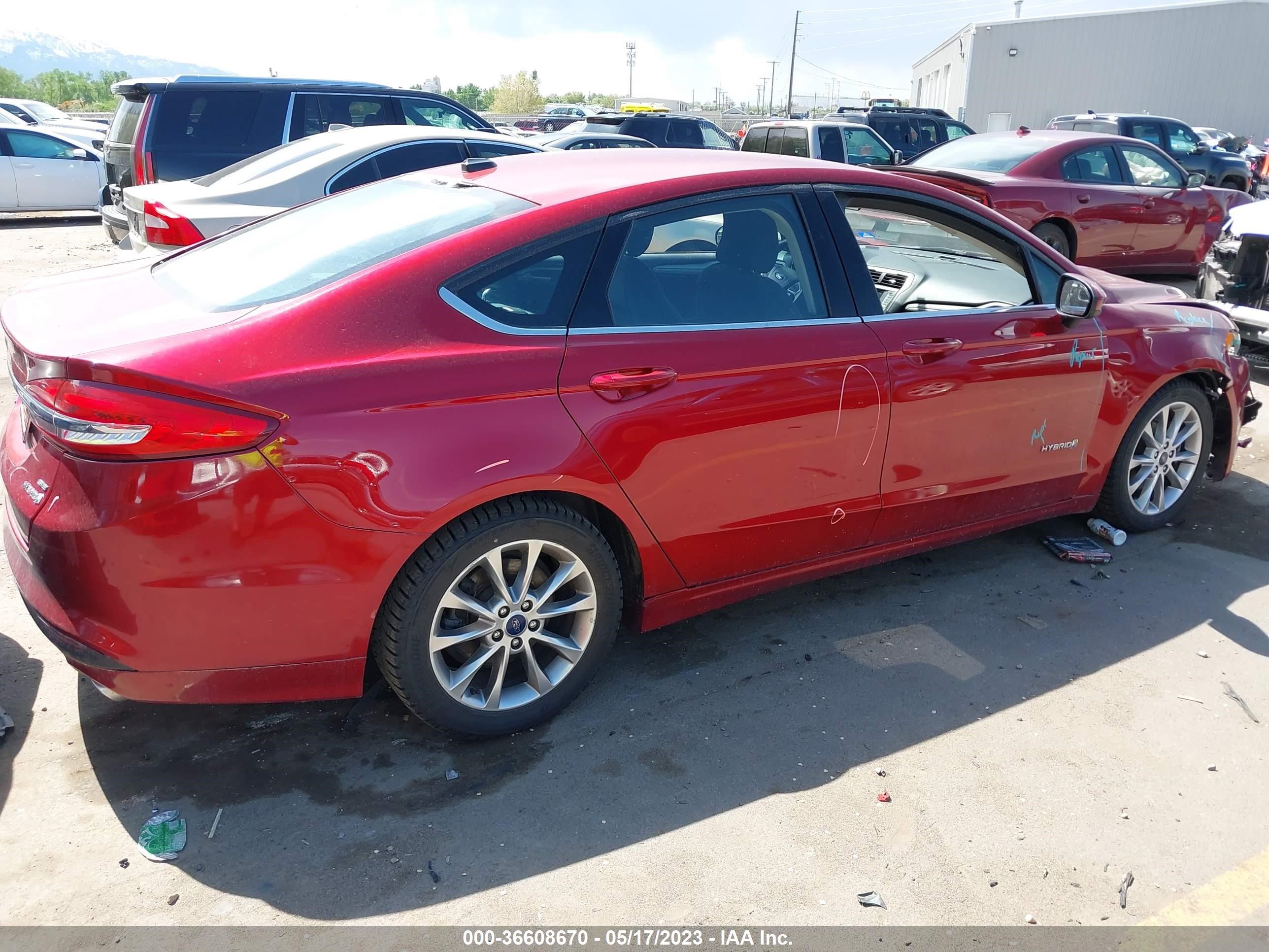 Photo 3 VIN: 3FA6P0LU7HR355236 - FORD FUSION 