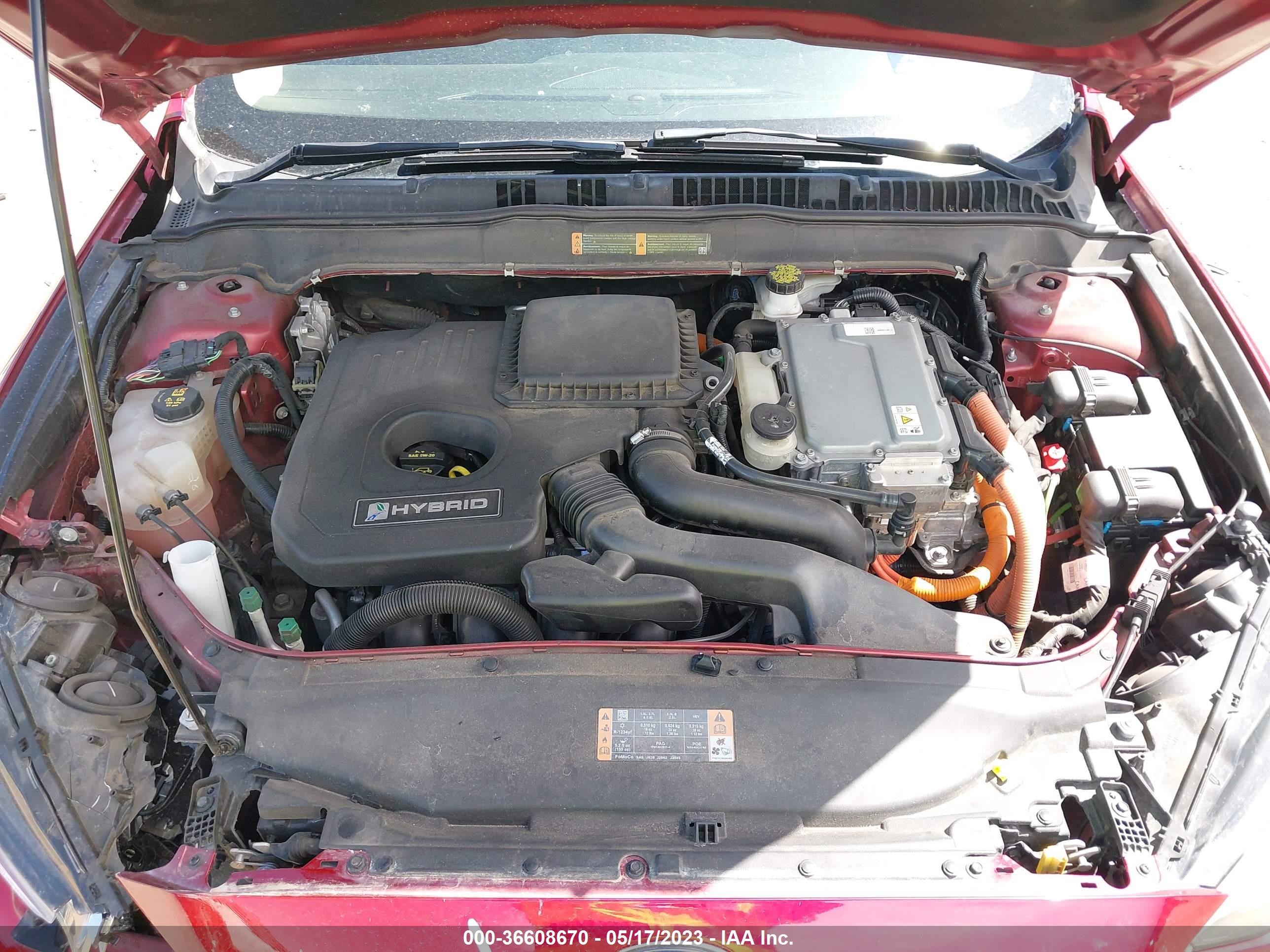 Photo 9 VIN: 3FA6P0LU7HR355236 - FORD FUSION 