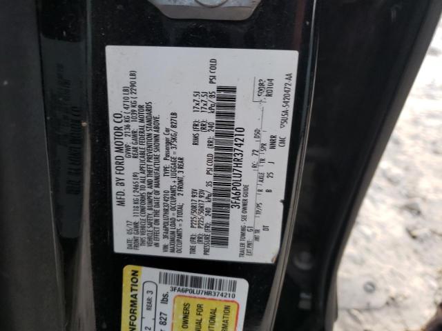 Photo 11 VIN: 3FA6P0LU7HR374210 - FORD FUSION 