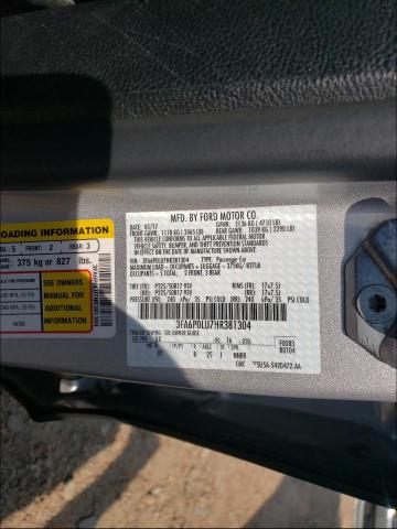 Photo 9 VIN: 3FA6P0LU7HR381304 - FORD FUSION SE 