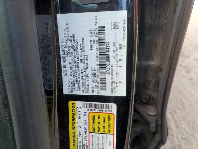 Photo 12 VIN: 3FA6P0LU8HR104399 - FORD FUSION SE 