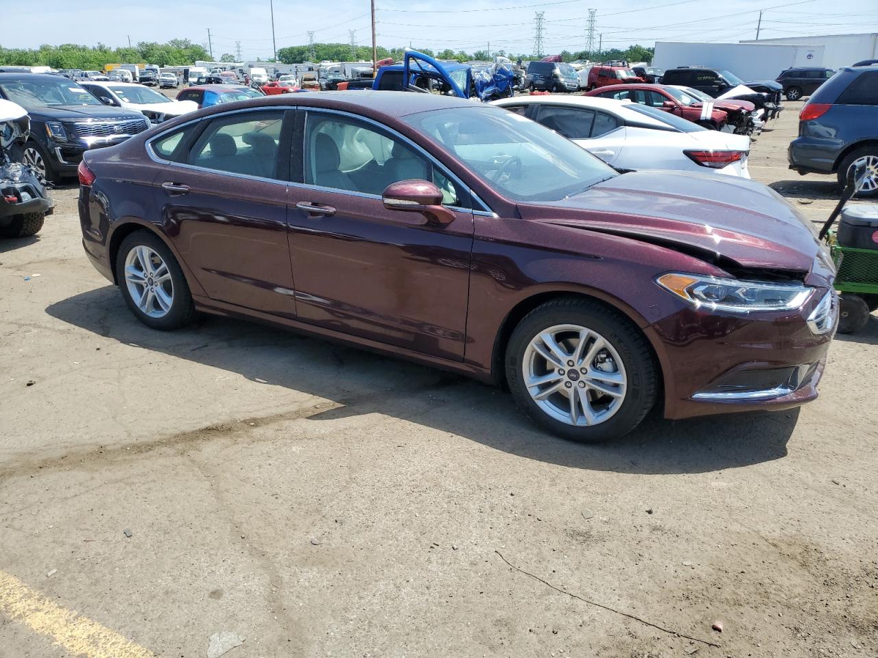 Photo 3 VIN: 3FA6P0LU8JR274378 - FORD FUSION 