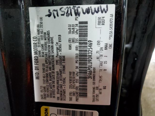 Photo 12 VIN: 3FA6P0LU9DR325469 - FORD FUSION 