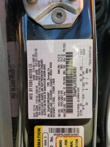 Photo 12 VIN: 3FA6P0LU9ER304087 - FORD FUSION SE 