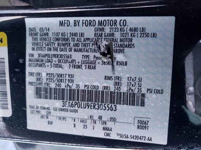 Photo 12 VIN: 3FA6P0LU9ER305563 - FORD FUSION 