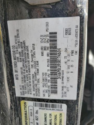 Photo 11 VIN: 3FA6P0LU9JR124604 - FORD FUSION SE 