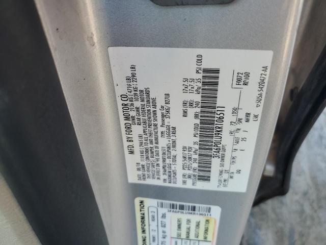 Photo 11 VIN: 3FA6P0LU9KR106511 - FORD FUSION 