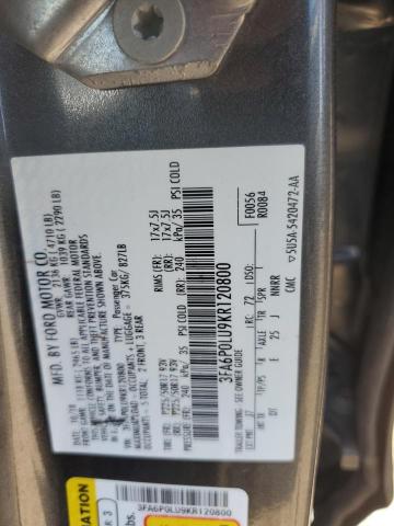 Photo 11 VIN: 3FA6P0LU9KR120800 - FORD FUSION SE 