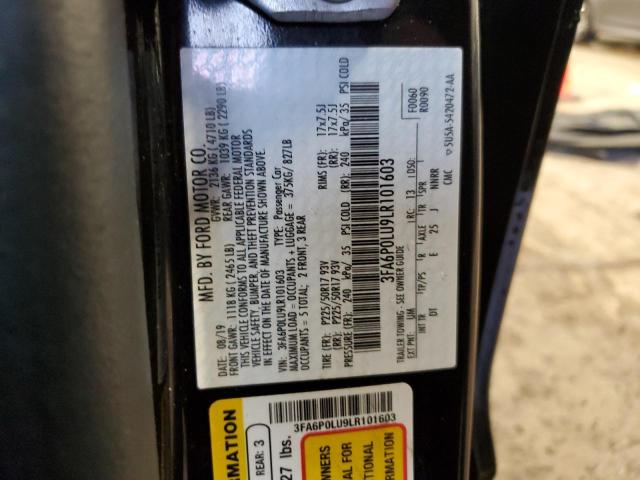 Photo 11 VIN: 3FA6P0LU9LR101603 - FORD FUSION 